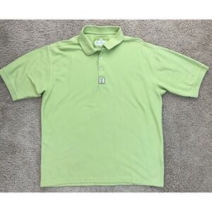 Red Jacket Golf Polo Shirt Mens L Green Falcons Fire Club Florida Short Sleeve‎